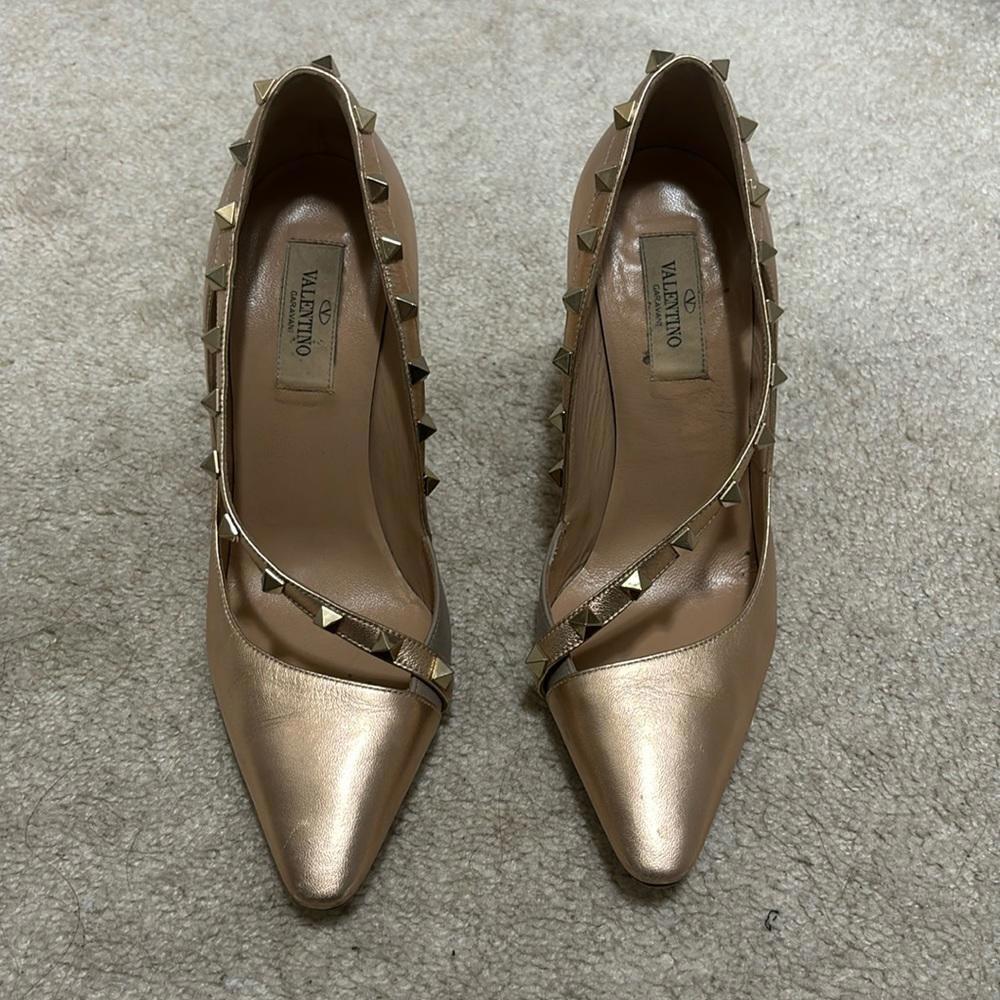 Valentino Rose Gold Heels